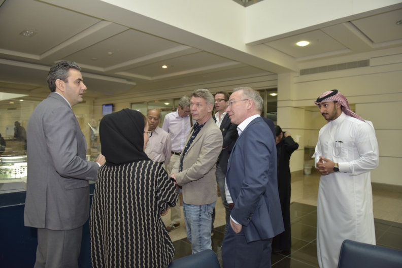 King Faisal prize winners and their guests touring Alfaisal 4